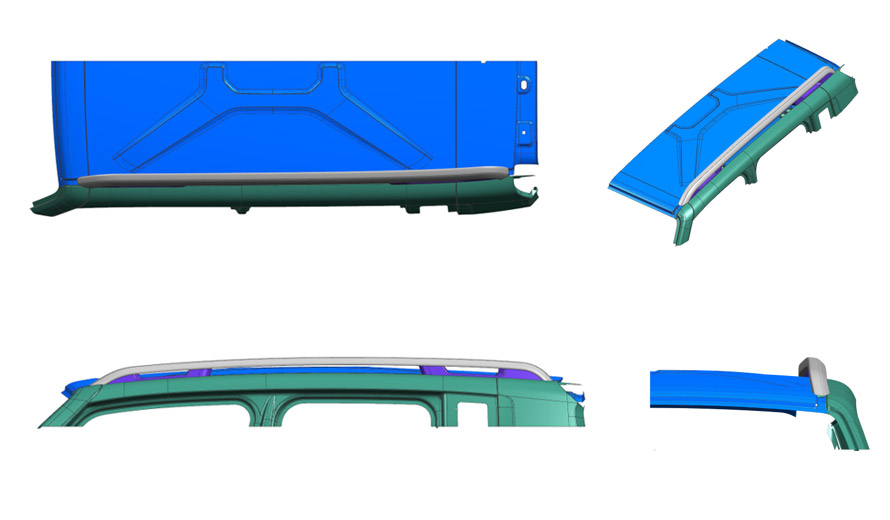 Fase di progettazione delle barre portatutto