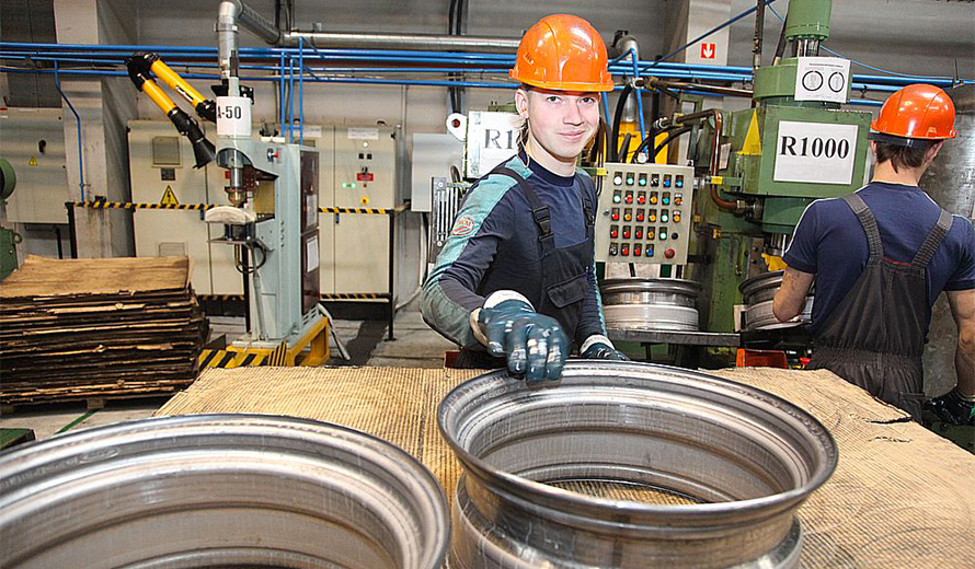 Wheel production at Kingisepp plant